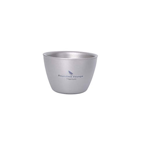 Boundless Voyage Ti3089D - Taza de titanio de doble pared para camping, picnic, uso diario, uso doméstico