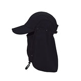 Boundless Voyage Hombres Mujeres Sombrero Al Aire Libre Mascarilla Ajustable Extraíble Camping Senderismo Pesca UPF 50+ Verano Protección UV Selva Cap