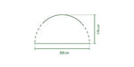 Campingaz - Pared Lateral para cenador Coleman Event Shelter M y Event Shelter Pro M de 3 x 3 m, con Puerta y Ventana, protección Solar, Impermeable