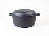 Hanseküche Olla de hierro fundido ya quemada con diámetro de 26 cm