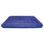Colchón de Aire Doble Flocado Milestone Camping - Azul