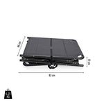 CAMPART Travel BE-0665 Ancona – Tumbona, textilene, respaldo plegable