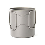 Toaks - Taza de camping de titanio puro, tamaño grande, se puede utilizar como cazuela (375 ml, 450 ml, 550 ml, 650 ml, 750 ml, 1100 ml), 450ml(without lid)