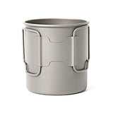 Toaks - Taza de camping de titanio puro, tamaño grande, se puede utilizar como cazuela (375 ml, 450 ml, 550 ml, 650 ml, 750 ml, 1100 ml), 450ml(without lid)