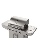 Teka Gourmet 4100G - Barbacoa de Gas, Barbacoa Exterior 5 Quemadores, Barbacoa Portátil con Ruedas, Color Acero Inoxidable