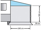 Euro Trail 21720 - Parasol de Pared Lateral sin Ventana para Autocaravana