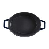 Amazon Basics – Olla holandesa de hierro fundido esmaltado prémium, ovalada, 5,9 l