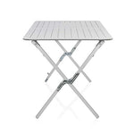Mesa de camping Campart Travel TA-0802 – 110 x 70 cm – Tablero enrollable