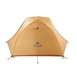 NatureHike 2 Personas Camping Excursi¨®n Tienda impermeable con falda de nieve Outdoor Polyester Doble capa 4 estaciones Tienda(green with skirt)