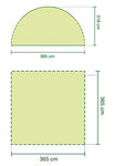 Coleman Carpa Event Shelter, Cenador para Festivales, jardín y Camping, construcción Robusta de mástiles, Gazebo con protección Solar SPF 50+