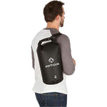 Earth Pak Bolsa Estanca- Impermeable Bolsa Seca de compresión Mantiene el Equipo seco para Kayak, Playa, Deportes, Rafting, Acampada y Pesca (Negro, 10L)