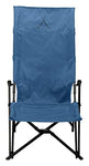 Grand Canyon EL Tovar Lounger - Silla de Camping, Silla Plegable con reposabrazos, Respaldo Alto y reposapiés - hasta 100 kg - Aluminio - Dark Blue (Azul)
