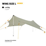 Wechsel Tents Wing L - Toldo para Tienda Refugio de Campaña, Proteccion Impermeable Resistente a la Lluvia, 385 x 410 x 280 cm (Travel Line)