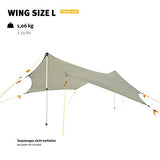 Wechsel Tents Wing L - Toldo para Tienda Refugio de Campaña, Proteccion Impermeable Resistente a la Lluvia, 385 x 410 x 280 cm (Travel Line)