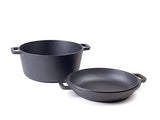Hanseküche Olla de hierro fundido ya quemada con diámetro de 26 cm