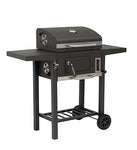 tepro Toronto - Barbacoa de carbón compacta, color antracita/acero inoxidable