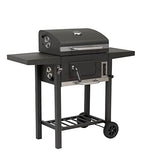 tepro Toronto - Barbacoa de carbón compacta, color antracita/acero inoxidable