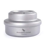 Boundless Voyage Estufa de Alcohol Titanium Spirit Camping Mini Spirit Cooker Quemador de Alcohol para Picnic Mochilero Senderismo