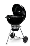 Weber GBS E-5750 Parrilla Carbón vegetal Carro Negro, Plata - Barbacoa (Parrilla, Carbón vegetal, 2342 cm², 57 cm, Carro, Grid)