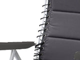 Campart Travel CH-0596 Novara - Juego de 2 sillas de camping ajustables en 7 posiciones, color gris
