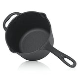 BBQ-Toro Cazuela de hierro fundido con tapa | 2 litros