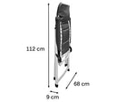 Set Luxe Camping – Grande Table de Camping en Aluminium avec Confort Chaises léger & Pliable – Facile à Ranger.