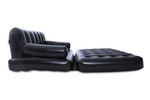 Bestway 75054 Sofá multiusos, 188 x 152 x 64 cm, PVC, negro, 74 x 60 x 25 pulgadas