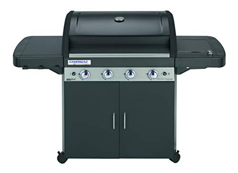 Campingaz 4 Series LS Plus Dual Gas - Barbacoa con 2 parrillas, 4 quemadores de acero inoxidable y 1 de lado