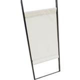 Outsunny Carpa 3x3x2.6m Cenador Jardin Marco de Acero y 4 Paraviento Lateral Color Crema