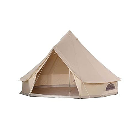 QXWJ Yurt Tents Bell Tent Oxford Cloth 4-Temporada Impermeable Pirámide Tienda Tienda Familia Teepee Campaña Camping con Agujero Estufa for Caza Al Aire Libre Glamping