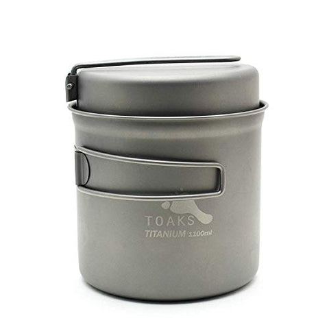 TOAKS Titanium 1100ml Pot with Pan by TOAKS