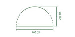 Coleman Event Shelter Pro XL Panel Lateral con Ventanas y Puerta para Carpa, Alta Protección Solar 50+, Impermeable, 4.5 x 4.5 m