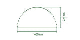 Coleman Event Shelter Pro XL Panel Lateral con Ventanas y Puerta para Carpa, Alta Protección Solar 50+, Impermeable, 4.5 x 4.5 m