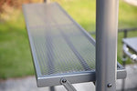 Angel Living Pabellón de Barbacoa de Aluminio y Acero con Techo de PC, Marquesina de Aluminio con Campana Extractora, Gazebo Pergola para BBQ con Zona de Almacenamiento