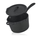 BBQ-Toro Cazuela de hierro fundido con tapa | 2 litros