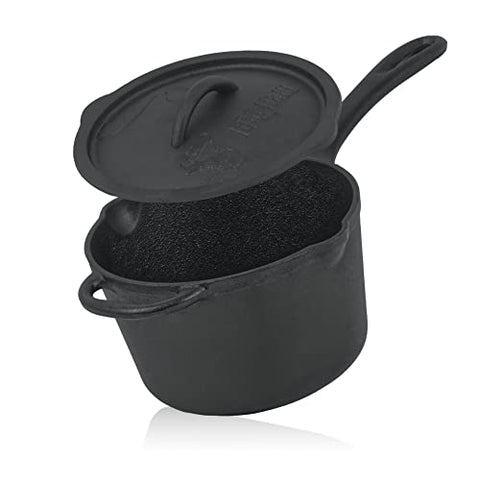 BBQ-Toro Cazuela de hierro fundido con tapa | 2 litros