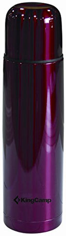 KingCamp - Termo de Doble Pared (Acero Inoxidable, 1 L), Color Rojo