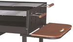 Tarrington House Carro de carbón XL para barbacoa Bratislava Deluxe, Barbacoa de carbón, madera de pino con certificación FSC, con ruedas, altura regulable, negro
