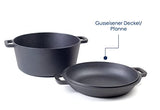 Hanseküche Olla de hierro fundido ya quemada con diámetro de 26 cm