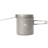 Batería de cocina de Toaks para camping, senderismo, pícnic y exteriores, juego con sopera, cazuela y sartén, 1100ml