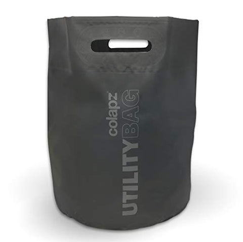 Colapz Bolsa multiusos plegable para camping, lavandería, playa, impermeable, 35 l, color gris