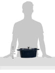 Amazon Basics – Olla holandesa de hierro fundido esmaltado prémium, ovalada, 5,9 l