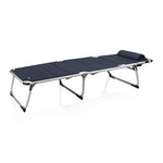 CAMPART Travel BE-0637 Tumbona, Tejido de poliéster 600D, Respaldo plegable