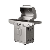 Teka Gourmet 4100G - Barbacoa de Gas, Barbacoa Exterior 5 Quemadores, Barbacoa Portátil con Ruedas, Color Acero Inoxidable
