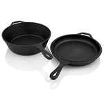 BBQ-TORO Olla de Hierro Fundido con Tapa y Mango | 4,4 litros