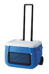 Coleman Cool Box 50 QT Poly-Lite Malla con Ruedas, Capacidad de 47 litros, Gran Capacidad de Alto Rendimiento con Ruedas, Caja de Hielo para Bebidas