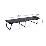 CAMPART Travel BE-0665 Ancona – Tumbona, textilene, respaldo plegable