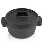 BBQ-Toro Mini Dutch Oven Set de Hierro Fundido | 6 Piezas | Ø 11 cm | Curada