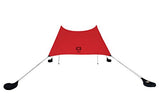 Neso Tienda Tents Grande Beach, 2,1 m (7 pies) de Altura, 2,7 m (9 pies) x 2,7 m (9 pies), Esquinas reforzadas y un Bolsillo más frío(Lehua Red)