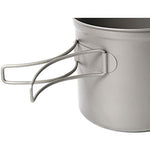 Batería de cocina de Toaks para camping, senderismo, pícnic y exteriores, juego con sopera, cazuela y sartén, 1100ml